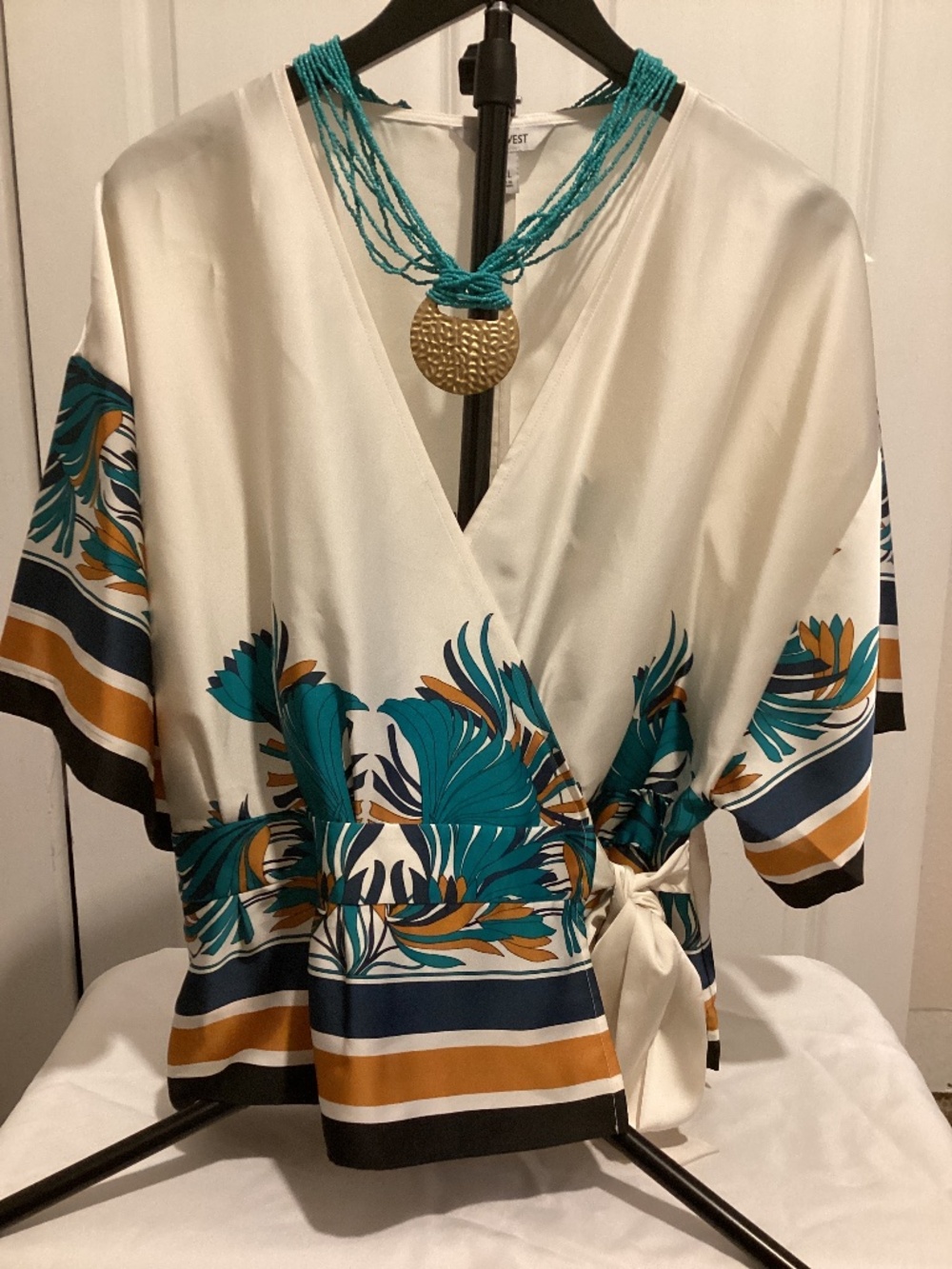 Nine West wrap blouse